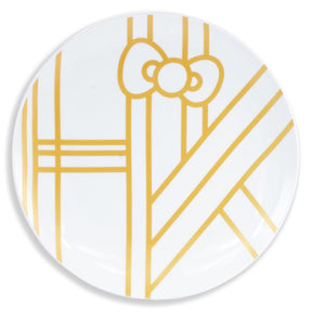 Hello Kitty Panache Black & Gold 4 Piece Dinner Plate Set