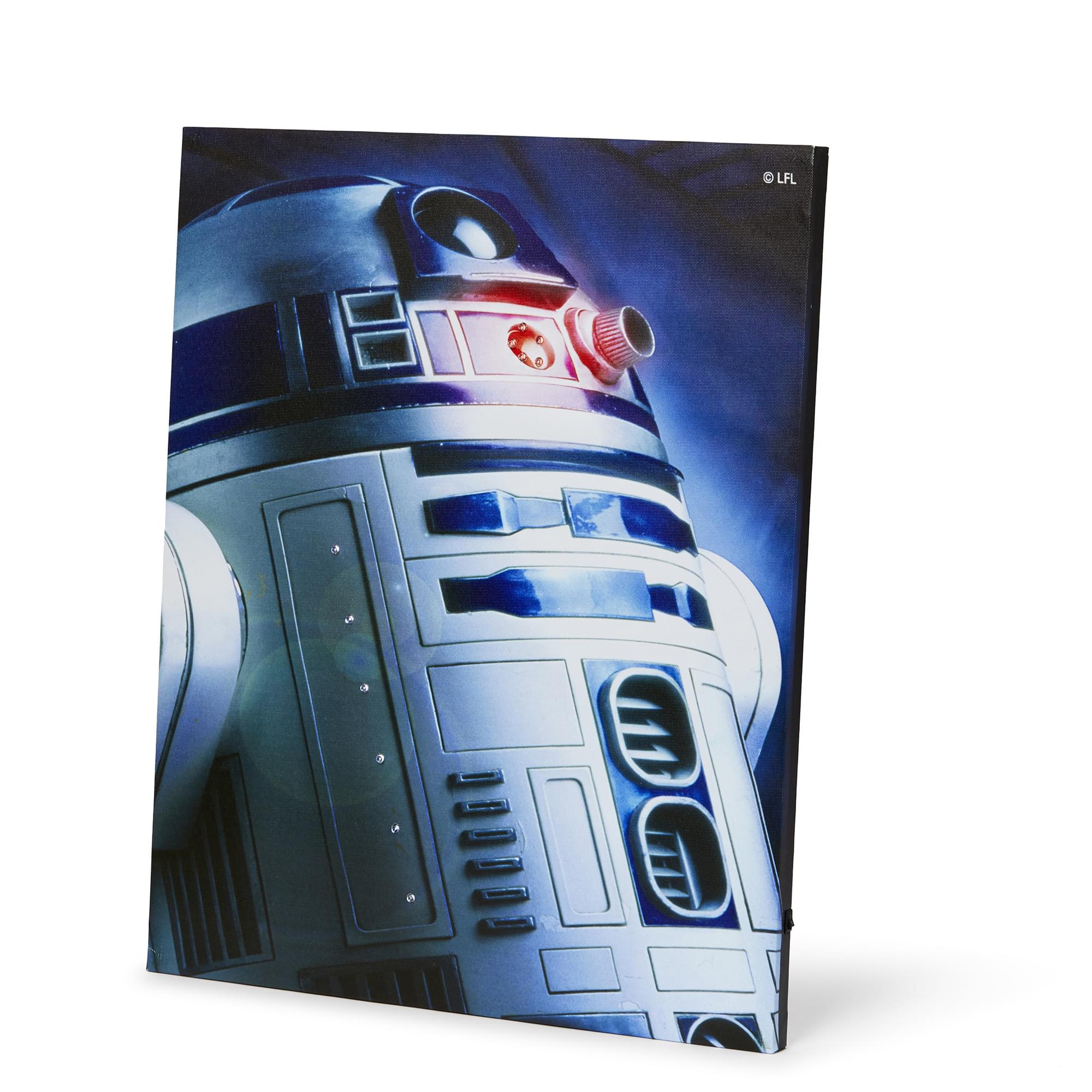 Star Wars Illuminated Canvas Art - 23.9”x19.9” - R2D2