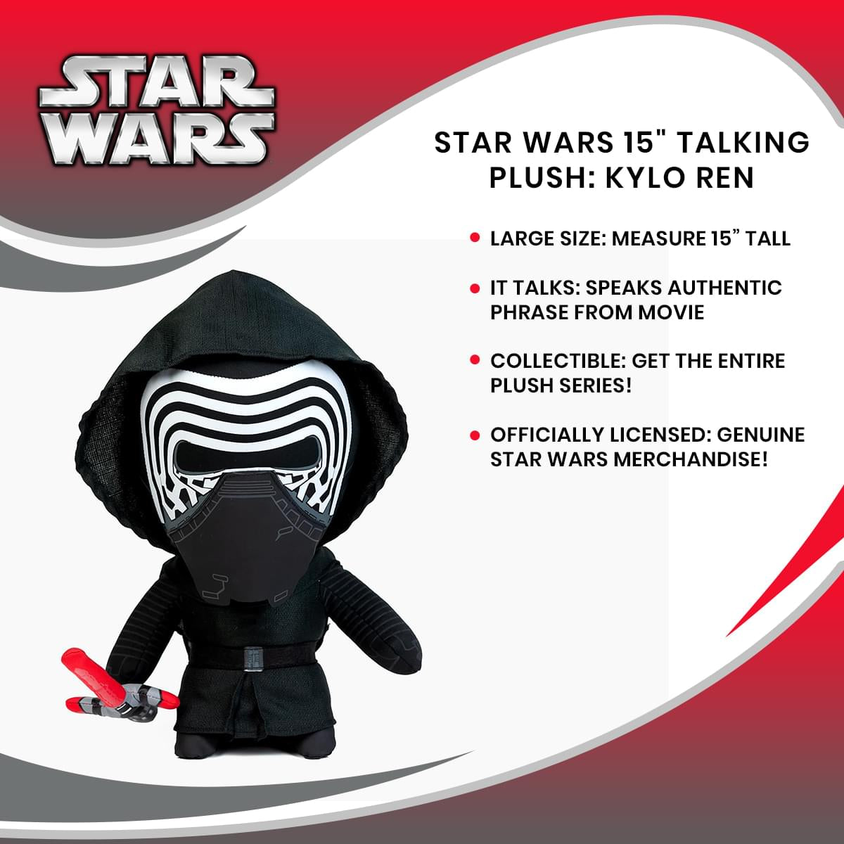 Star Wars 15" Talking Plush: Kylo Ren