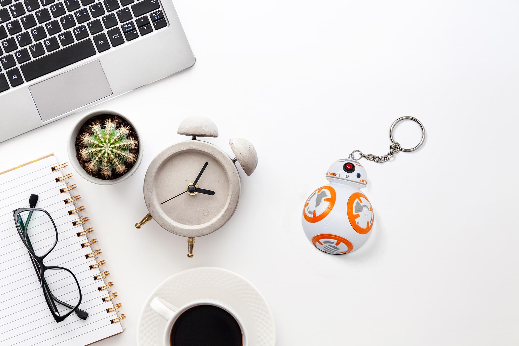 Official Star Wars Keychain with LED Lights and Sounds - BB-8