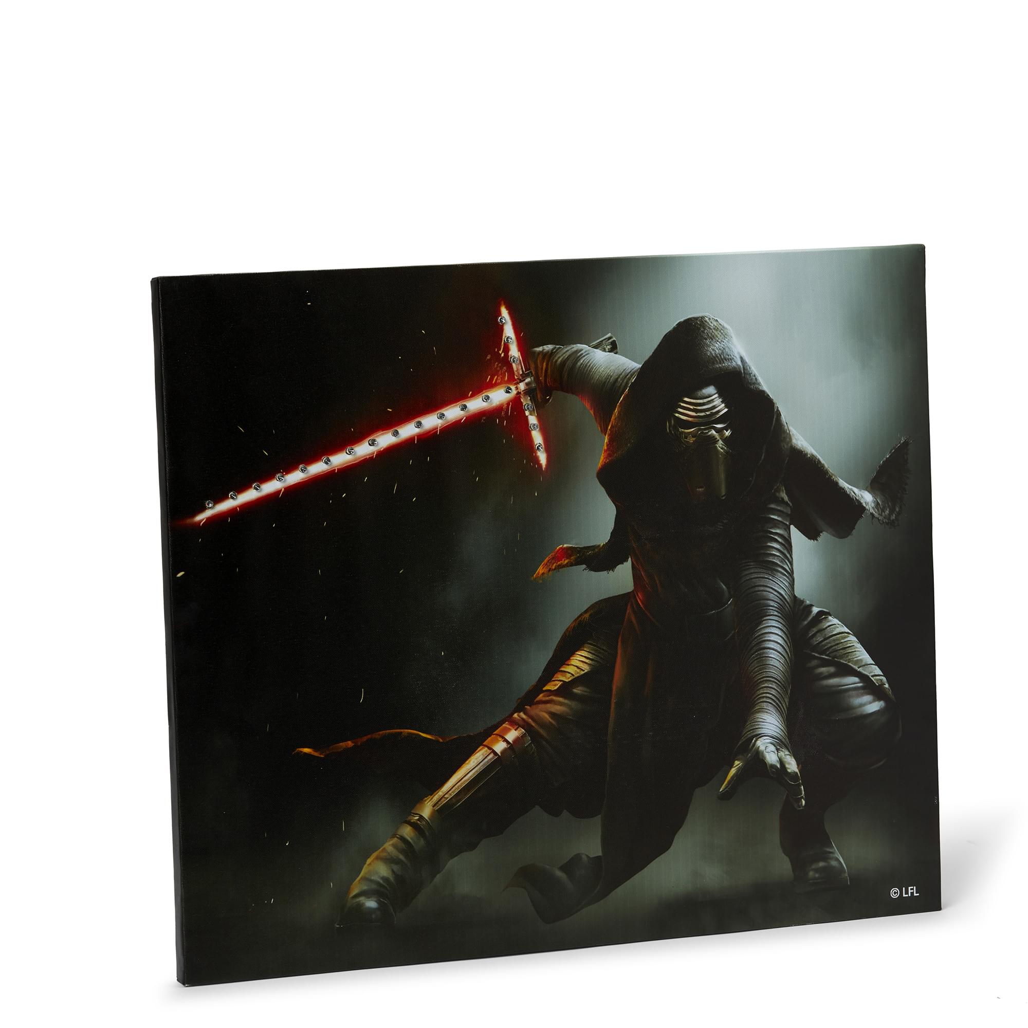 Star Wars Illuminated Canvas Art - 23.9”x19.9” - Kylo Ren