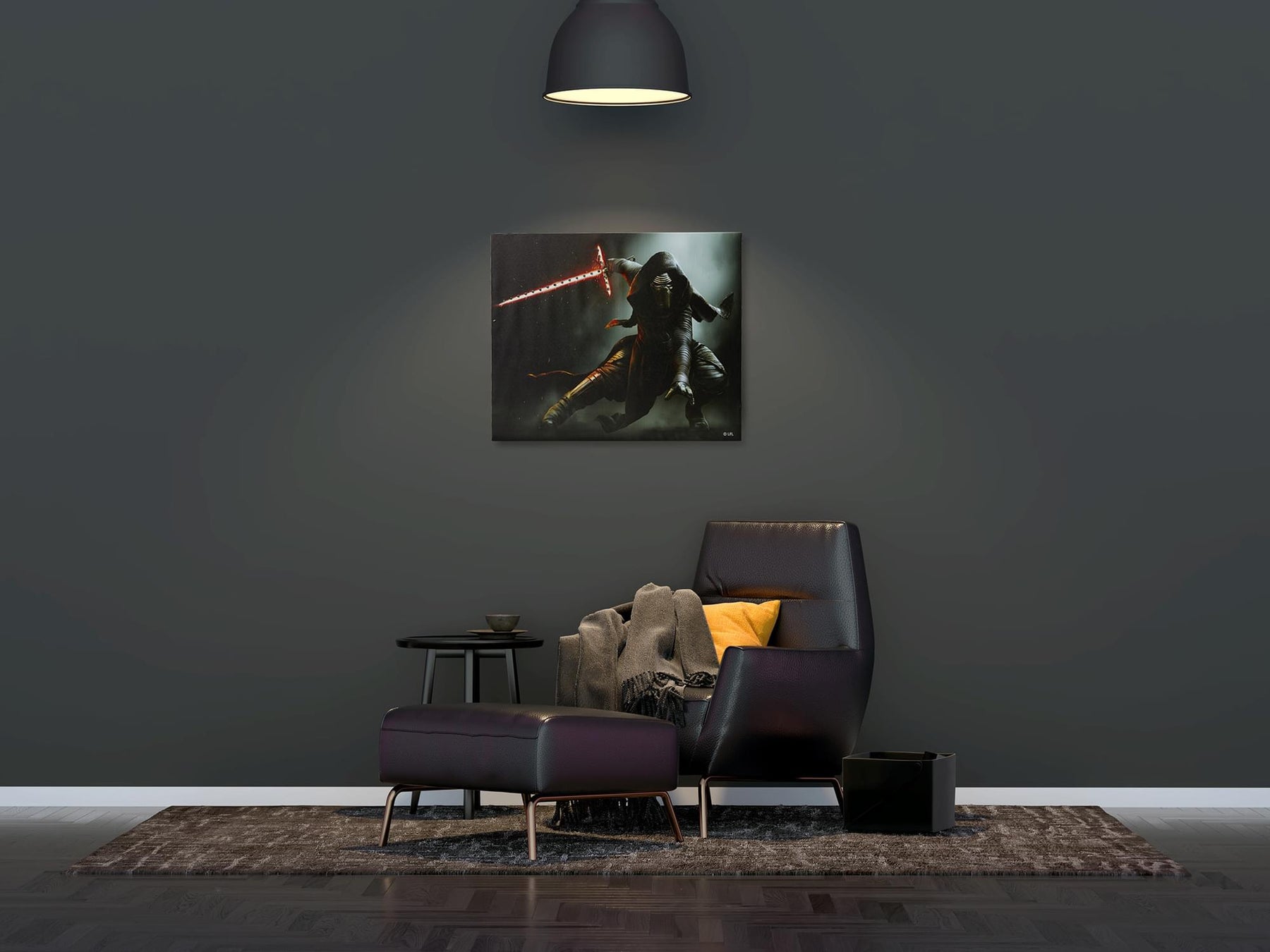 Star Wars Illuminated Canvas Art - 23.9”x19.9” - Kylo Ren