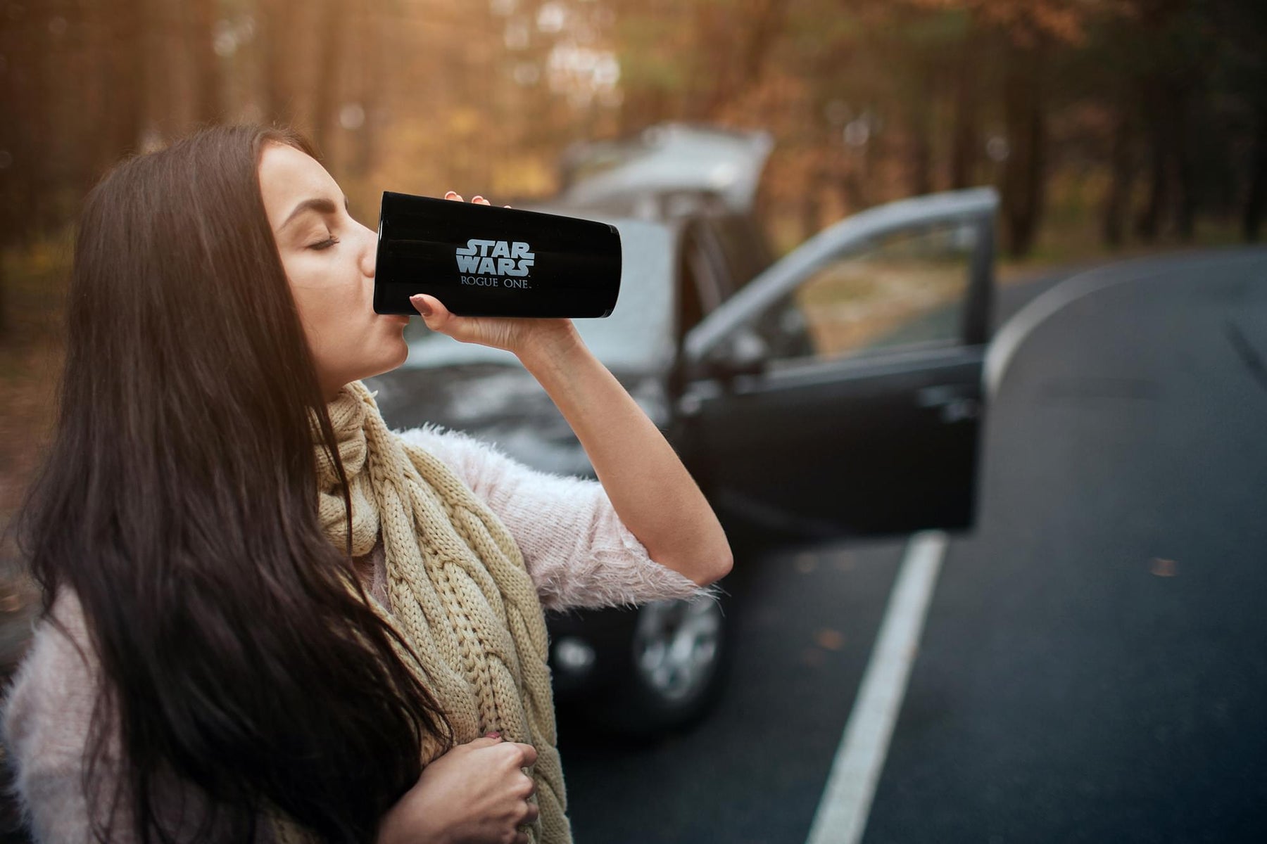 Star Wars: Rogue One Ceramic Travel Mug with Lid - Death Trooper