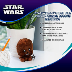 Star Wars 4" Super Bitz Plush - Chewie Exclusive