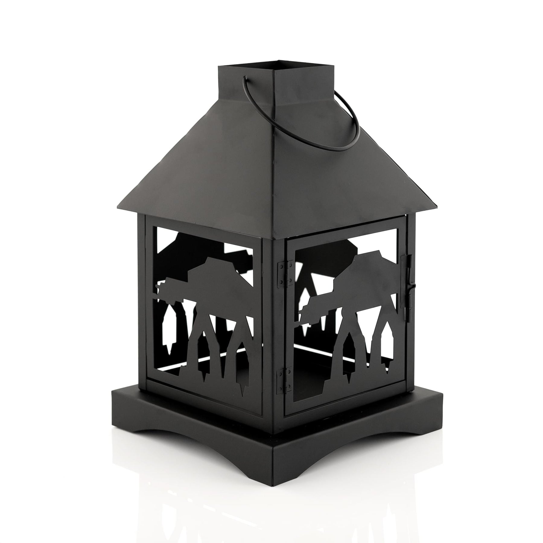 Star Wars Black Stamped Lantern | Imperial AT-AT Walker | 12 Inches Tall