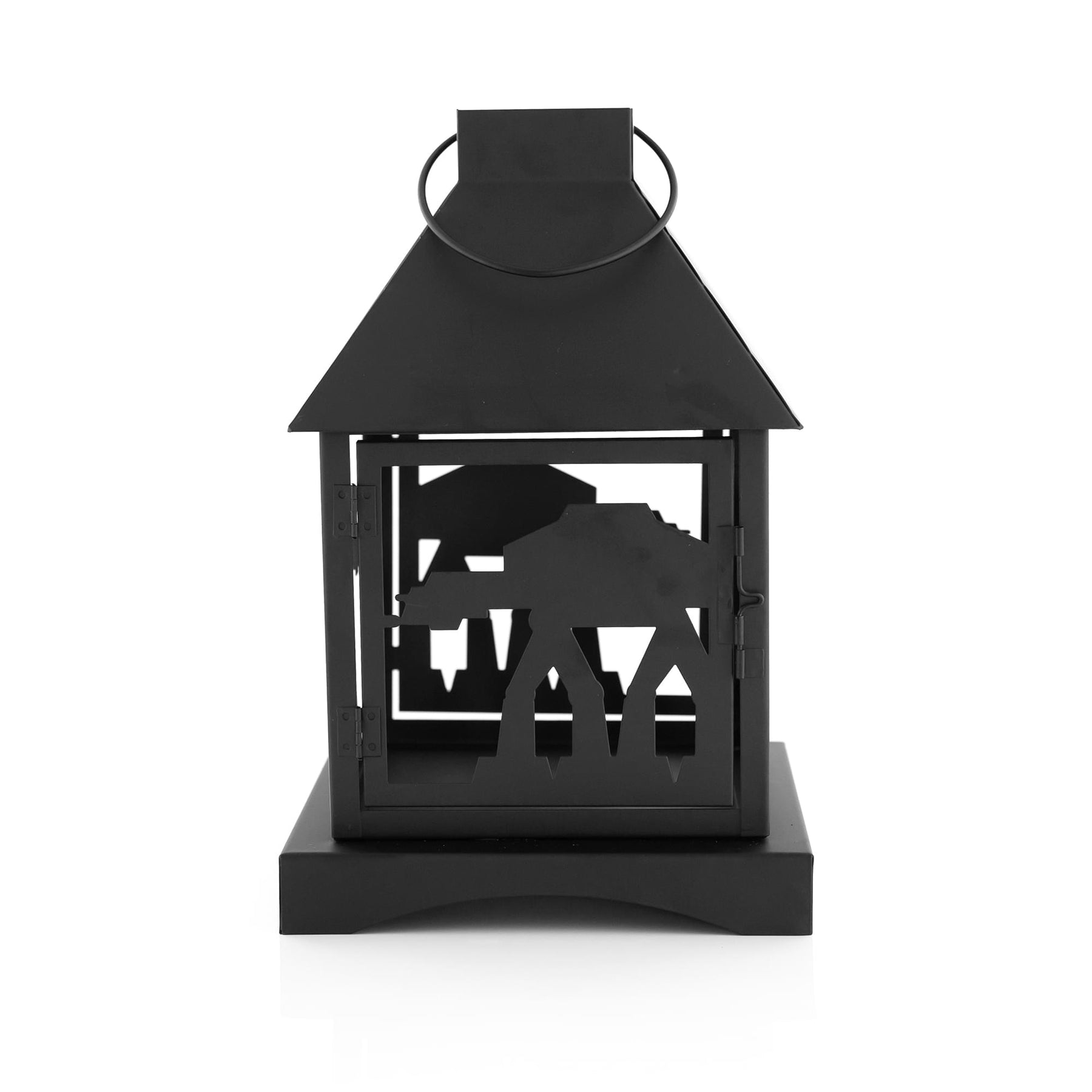 Star Wars Black Stamped Lantern | Imperial AT-AT Walker | 12 Inches Tall