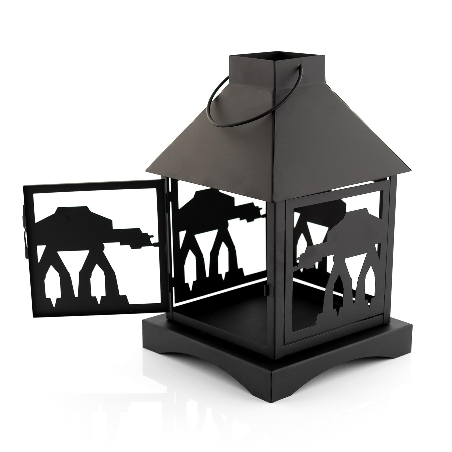 Star Wars Black Stamped Lantern | Imperial AT-AT Walker | 12 Inches Tall