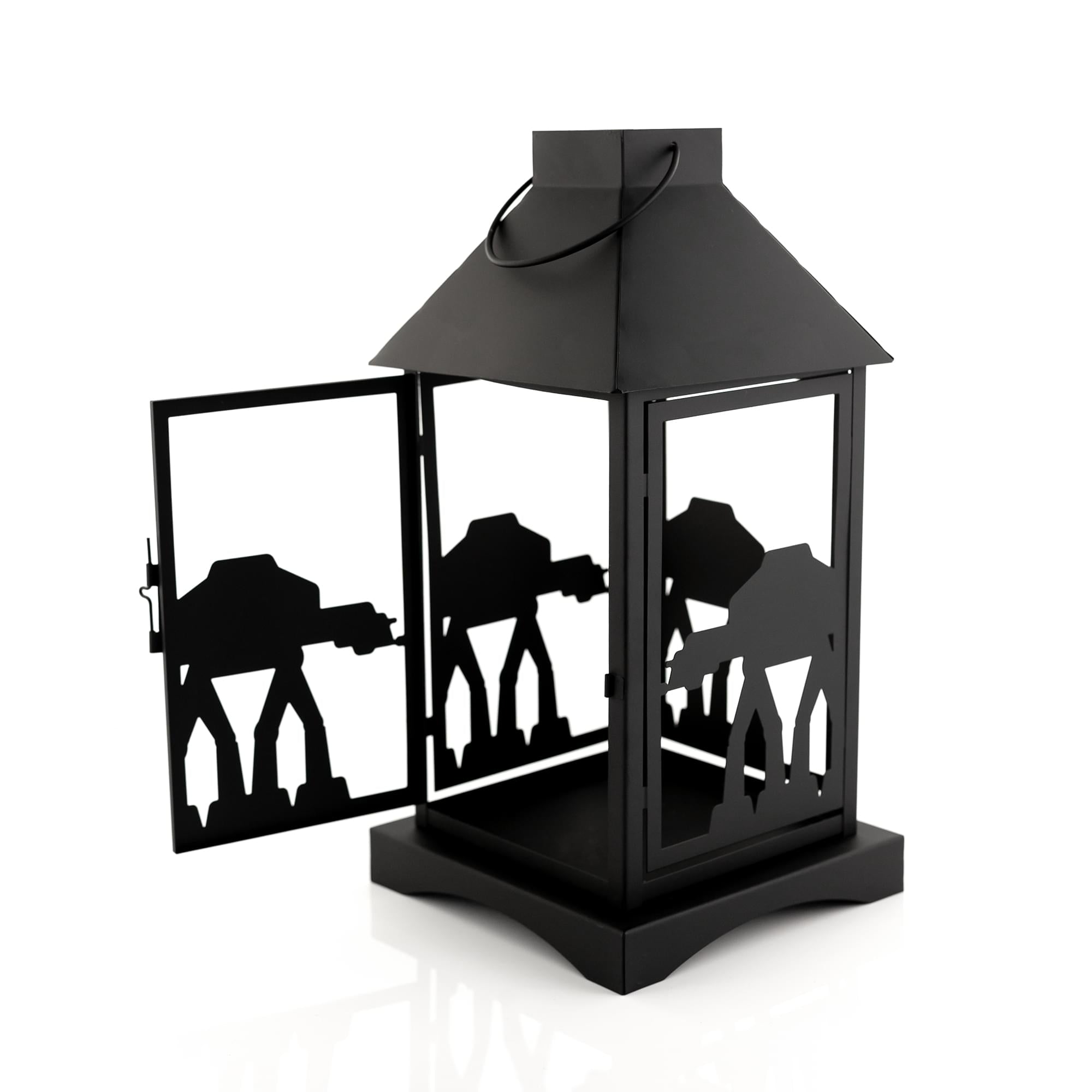 Star Wars Black Stamped Lantern | Imperial AT-AT Walker | 14 Inches Tall