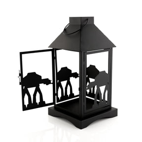 Star Wars Black Stamped Lantern | Imperial AT-AT Walker | 14 Inches Tall
