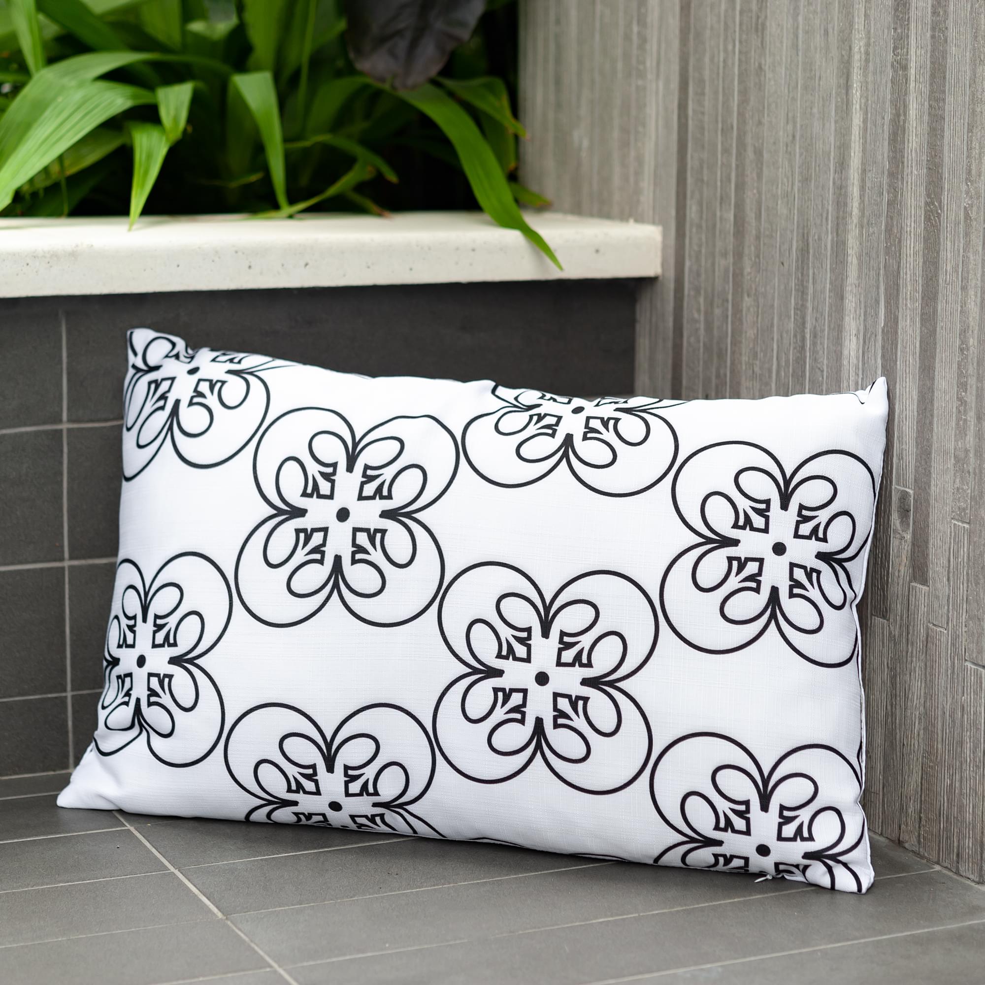 Star Wars Lumbar Throw Pillow | Black Rebel Symbol Design | 15 x 24 Inches