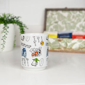 Star Wars Japanese Style Sketch Art 10oz Ceramic Coffee Mug