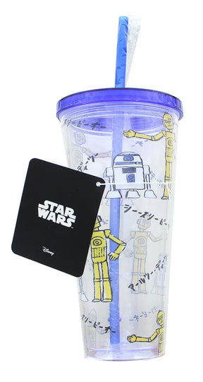 Star Wars Kanji Droids R2D2/C3PO Plastic Tumbler