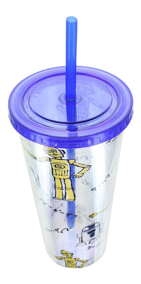 Star Wars Kanji Droids R2D2/C3PO Plastic Tumbler
