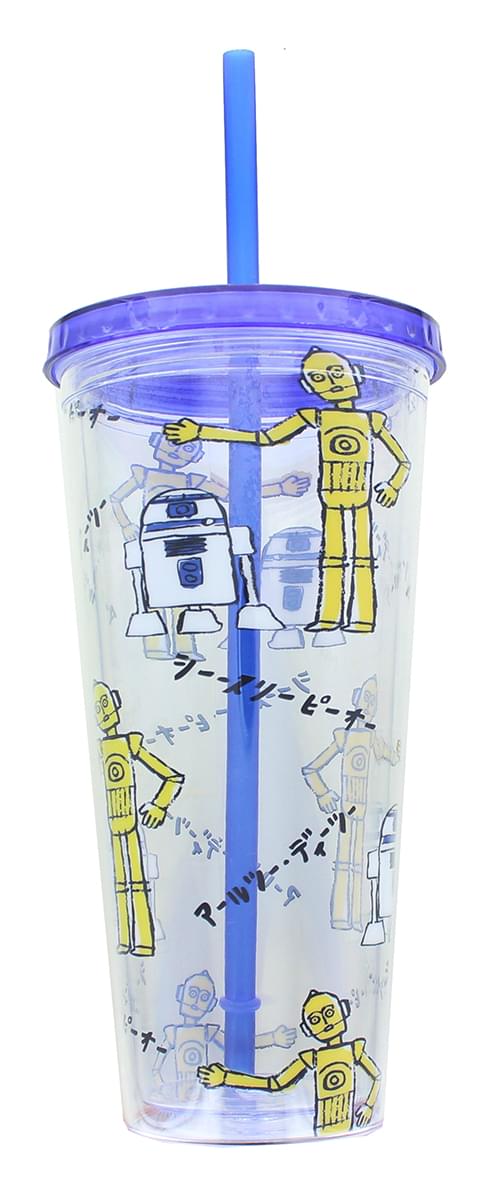 Star Wars Kanji Droids R2D2/C3PO Plastic Tumbler