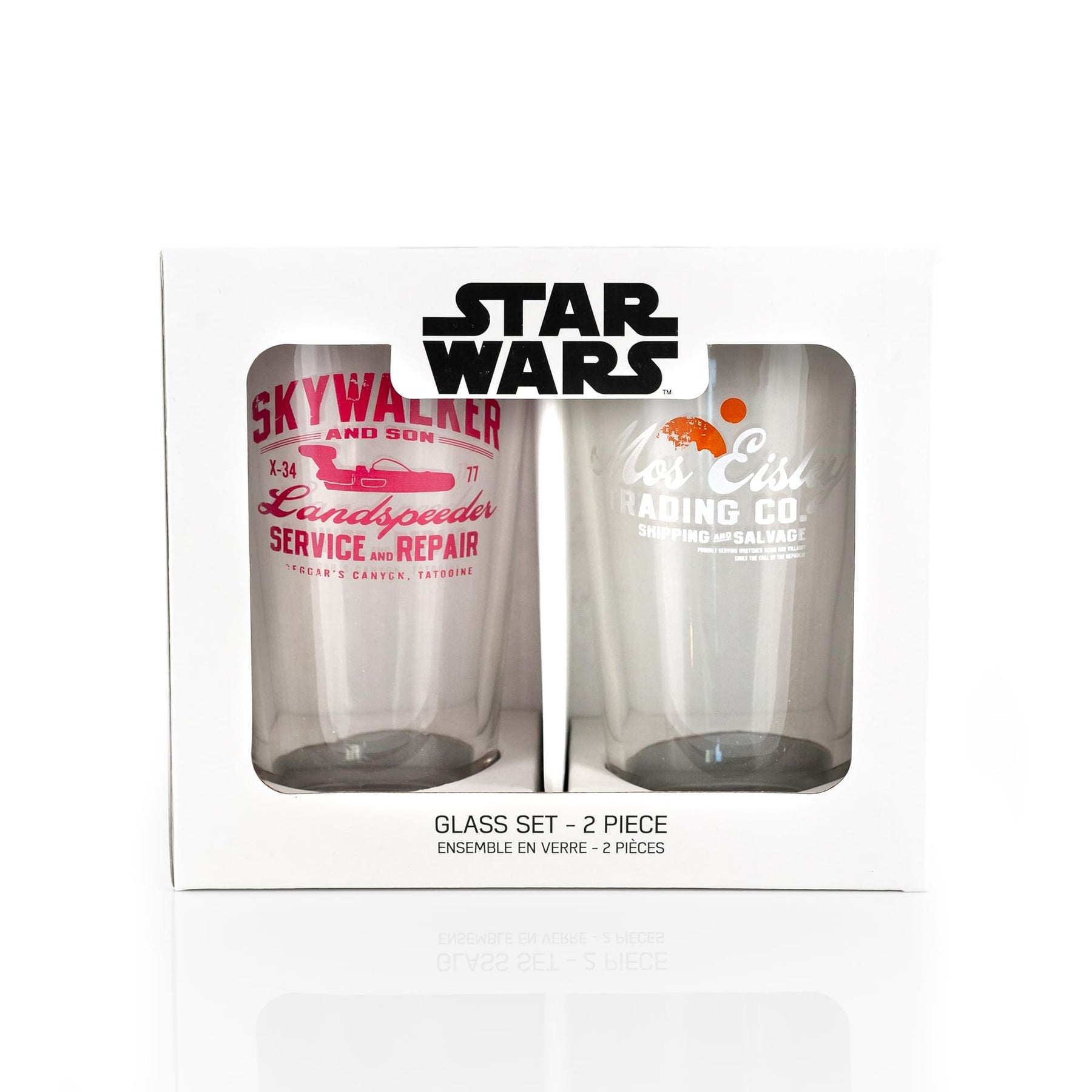 Star Wars 16 oz Pint Glass 2-Piece Set | MOS Eisley Co. | Skywalker & Sons Designs