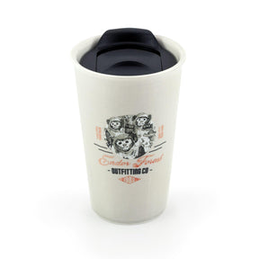 Star Wars Ewok Ceramic Mug With Lid | Endor Forest Outfitting Co. | 12 Ounces