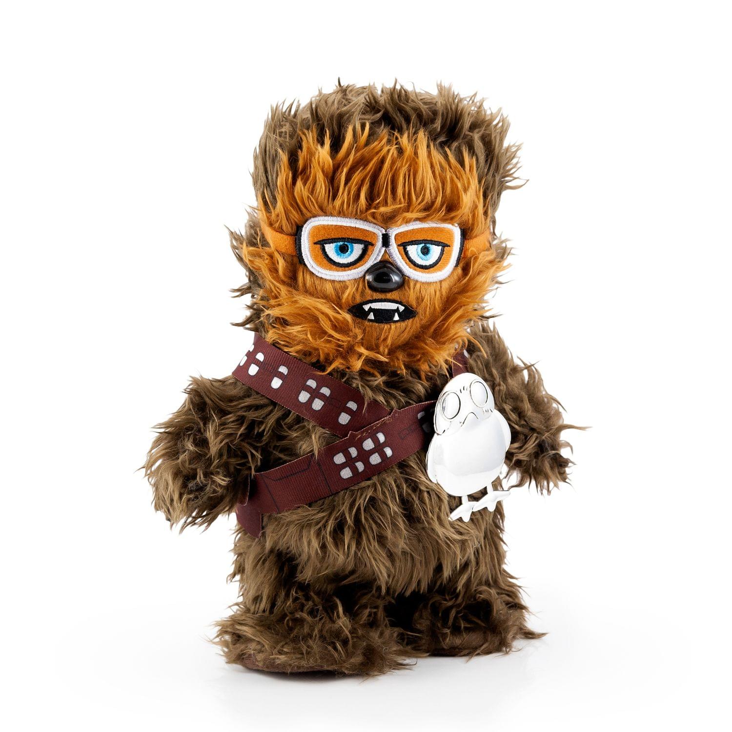 Star Wars Chewbacca Walk n Roar Plush and Porg Pin | 12 inches