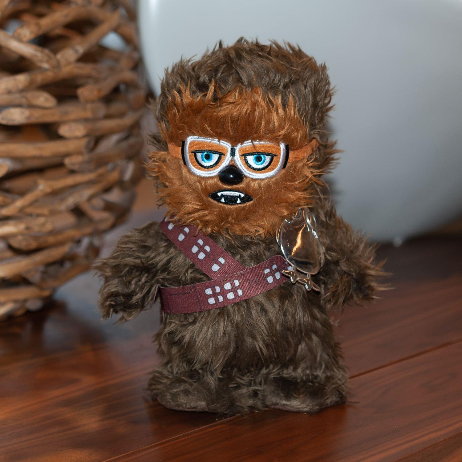 Star Wars Chewbacca Walk n Roar Plush and Porg Pin | 12 inches