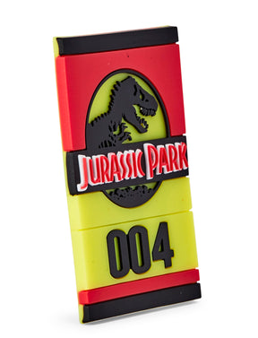 Jurassic Park Tour Vehicle Tag Plastic Magnet 3 Inches