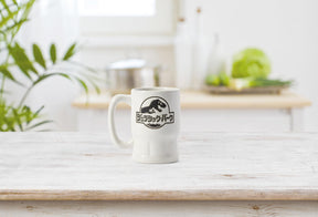 Jurassic Park Japanese Logo 3.5” x 3.3” Ceramic Mini Mug