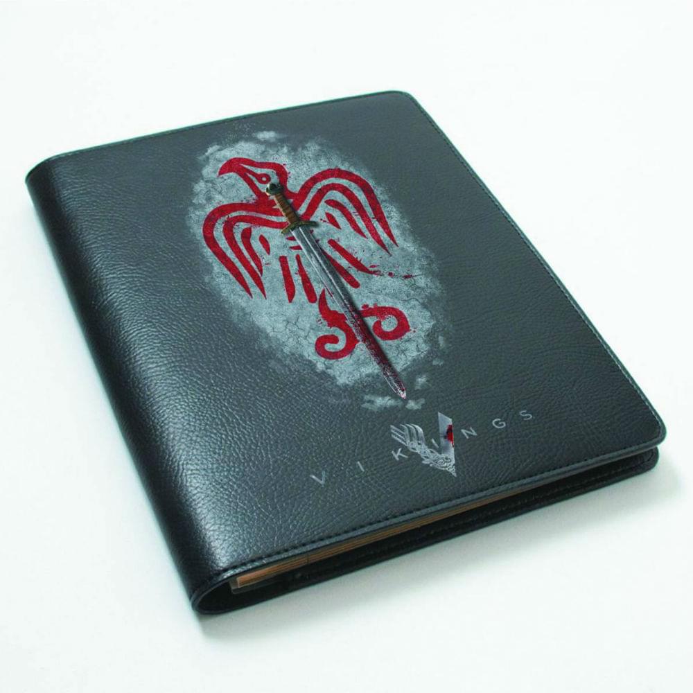 Vikings Notebook - Pleather Grey Sword | Free Shipping