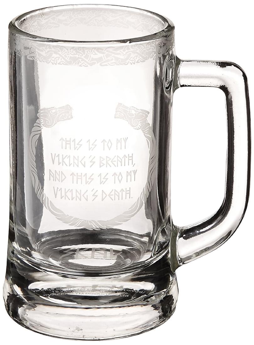 Vikings 12-oz. Glass Stein Mug