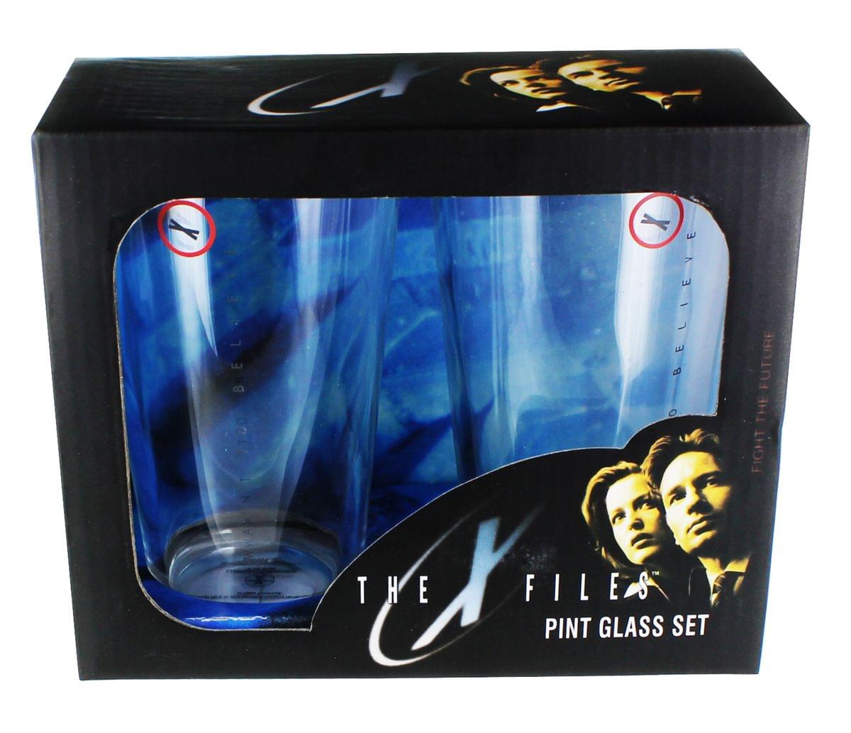The X Files "I Want to Believe" Pint Glass Set