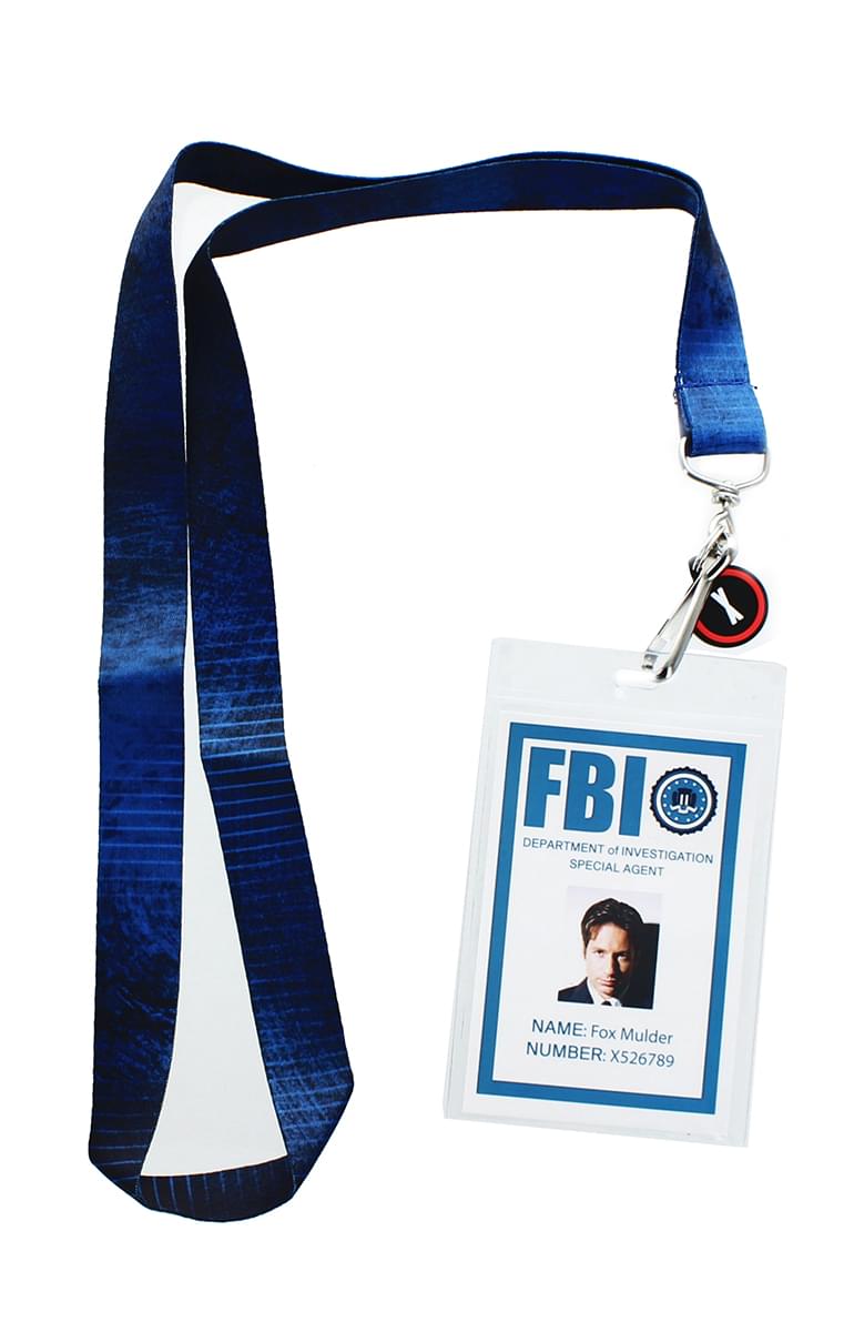The X-Files Fox Mulder ID Lanyard with Charm