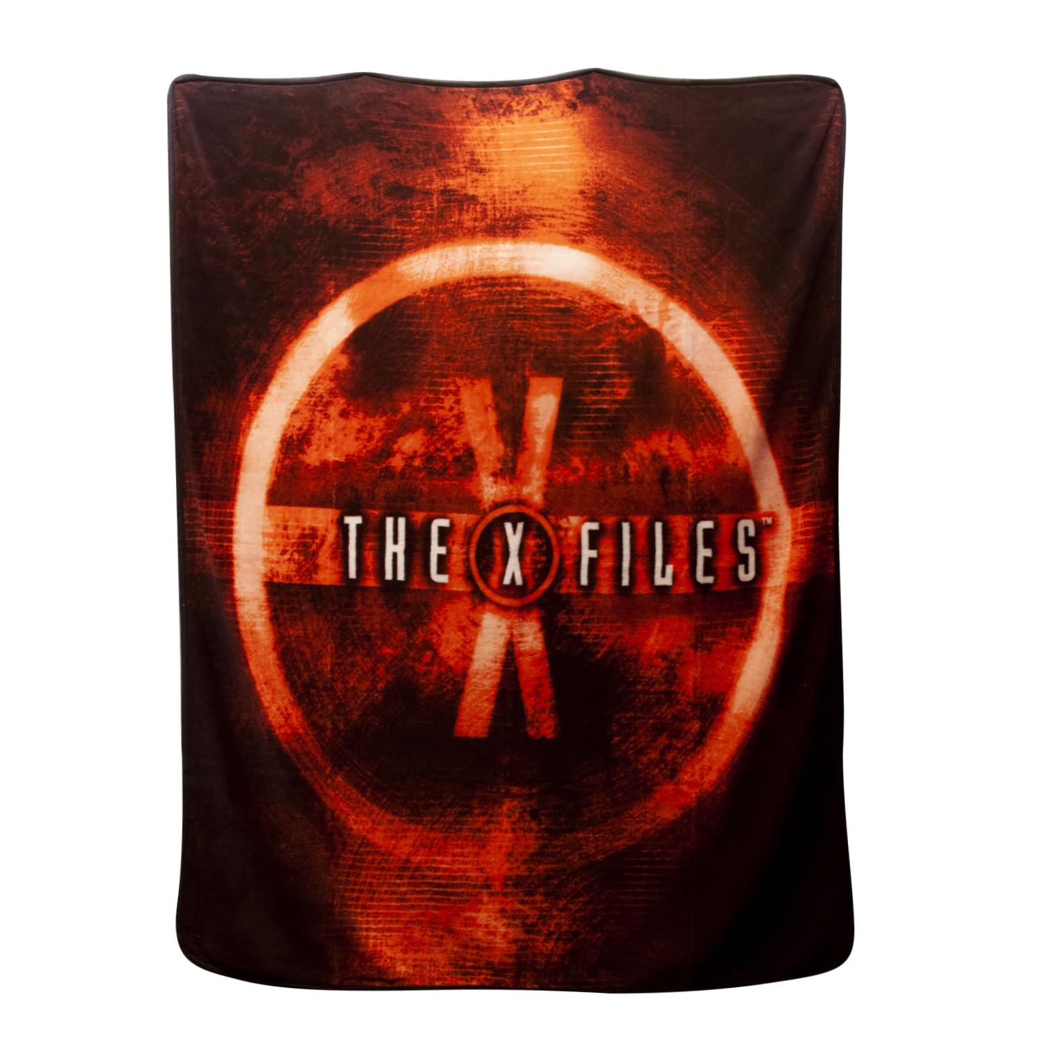 X Files Merchandise | X-Files Logo Lightweight Fleece Blanket | 50 x 60 Inches
