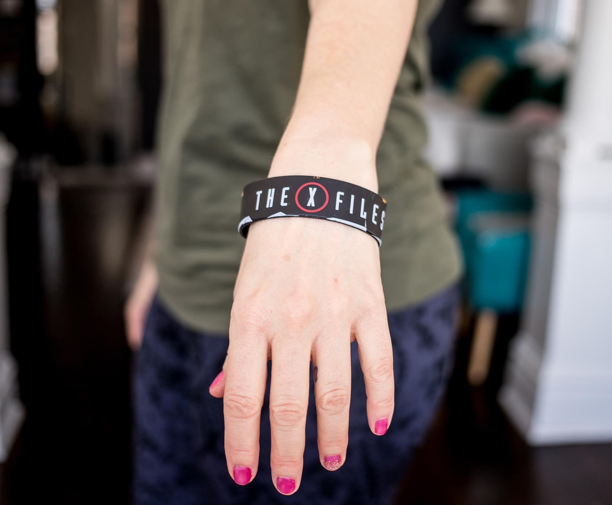 The X Files Logo Rubber Wristband