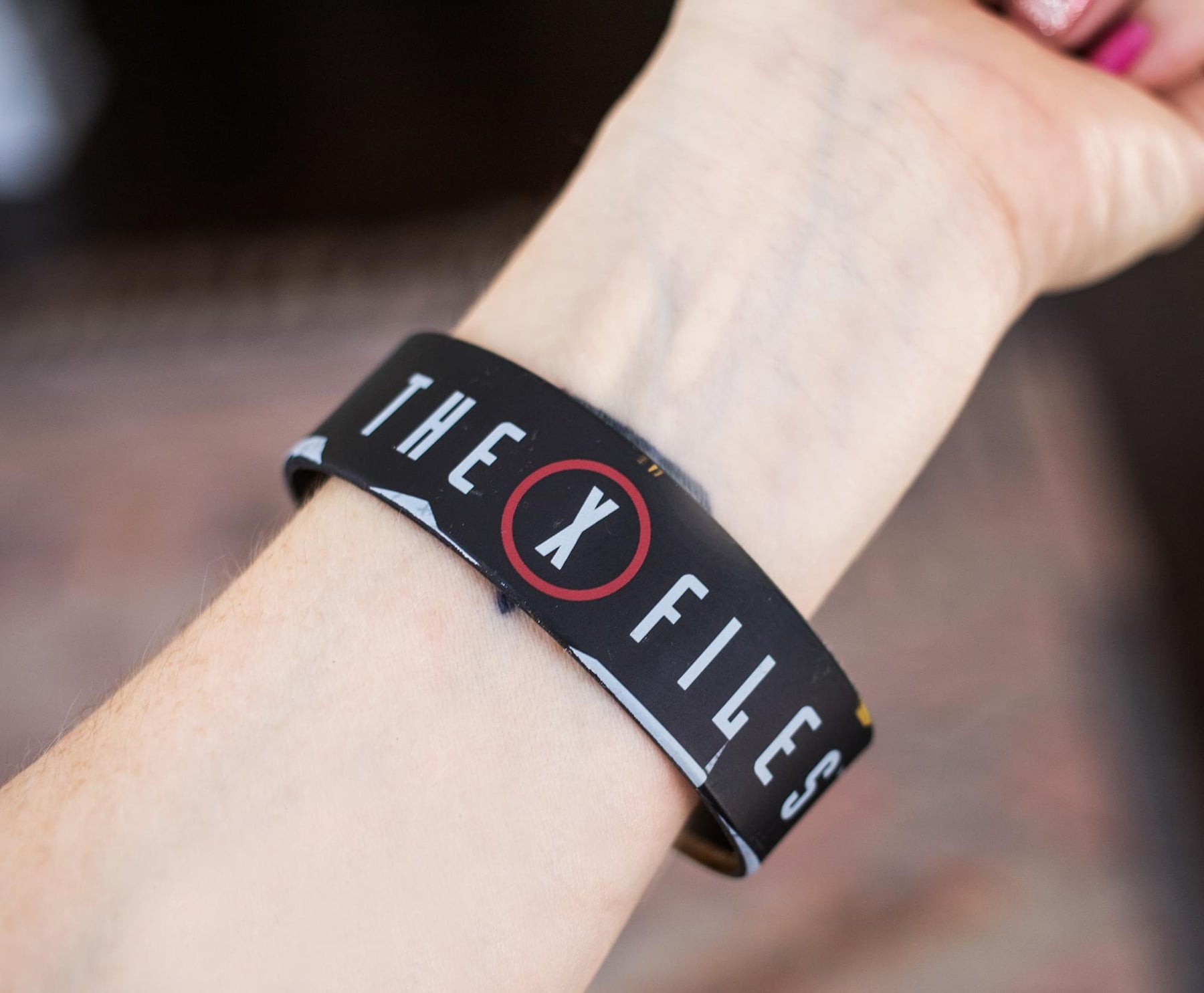 The X Files Logo Rubber Wristband