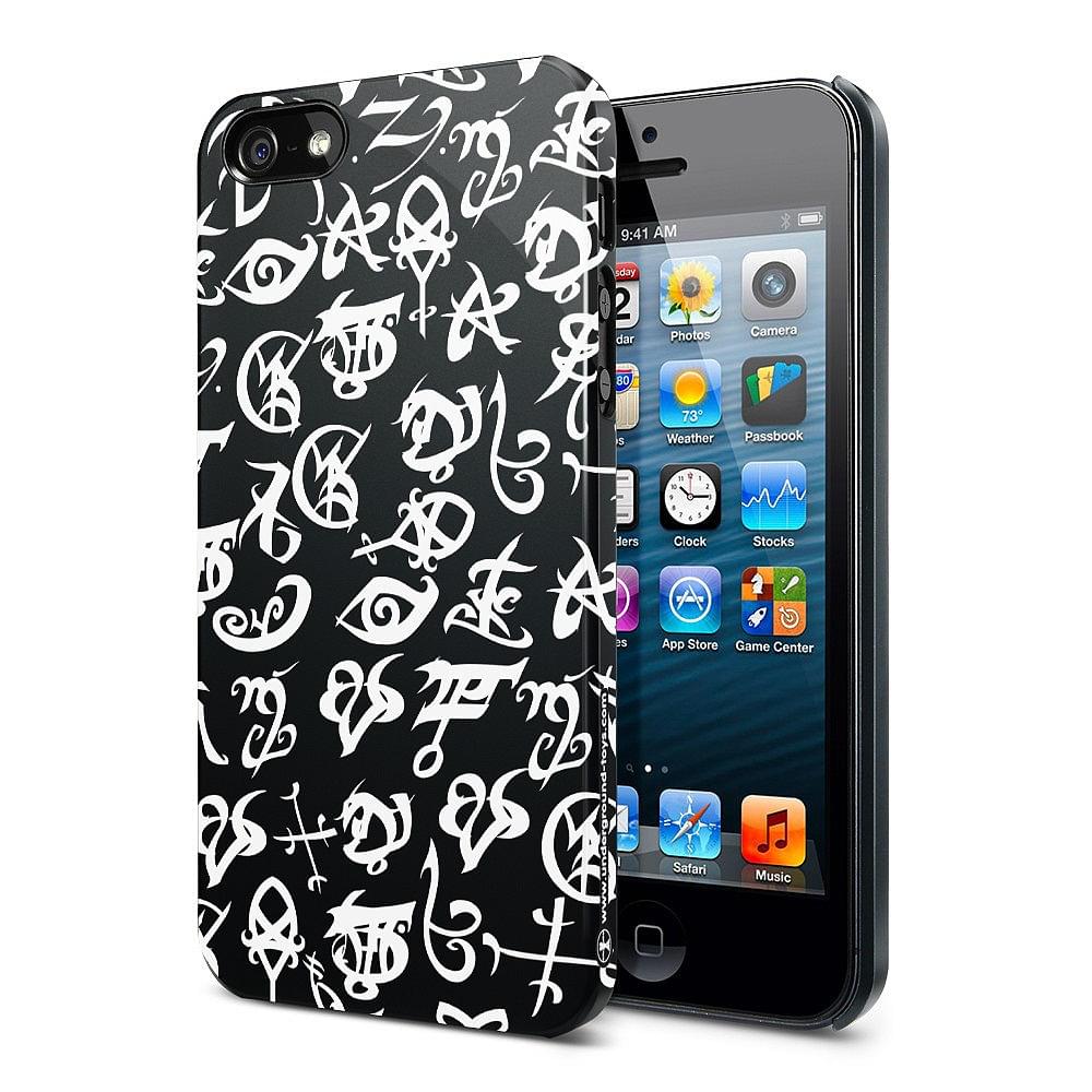 The Mortal Instruments City Of Bones Iphone 5 Case Black And White Runes