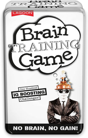 Brain Training Game Tin | 100 IQ-Boosting Challenges
