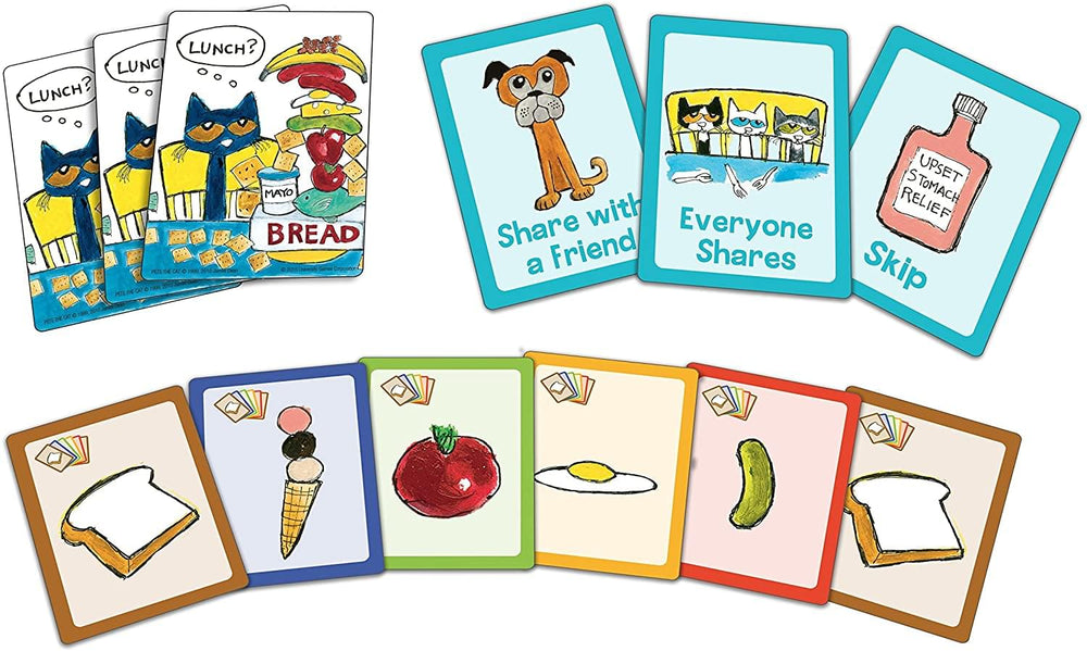 Pete the Cat Big Lunch Kids Card Game For 24 Players Free Shippin
