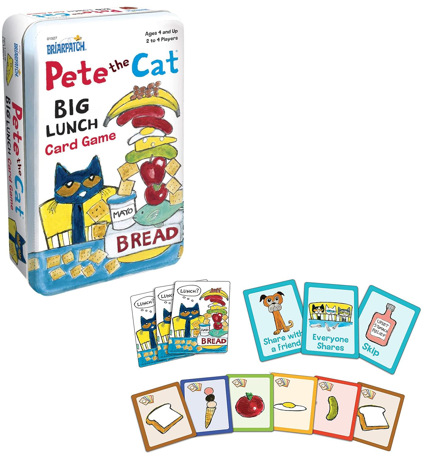 Pete the Cat Big Lunch Kids Card Game | For 2-4 Players