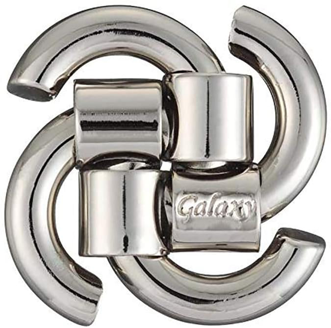 Hanayama Cast Metal Violin Puzzle - Level 3 Brain Teaser For Adults & Teens