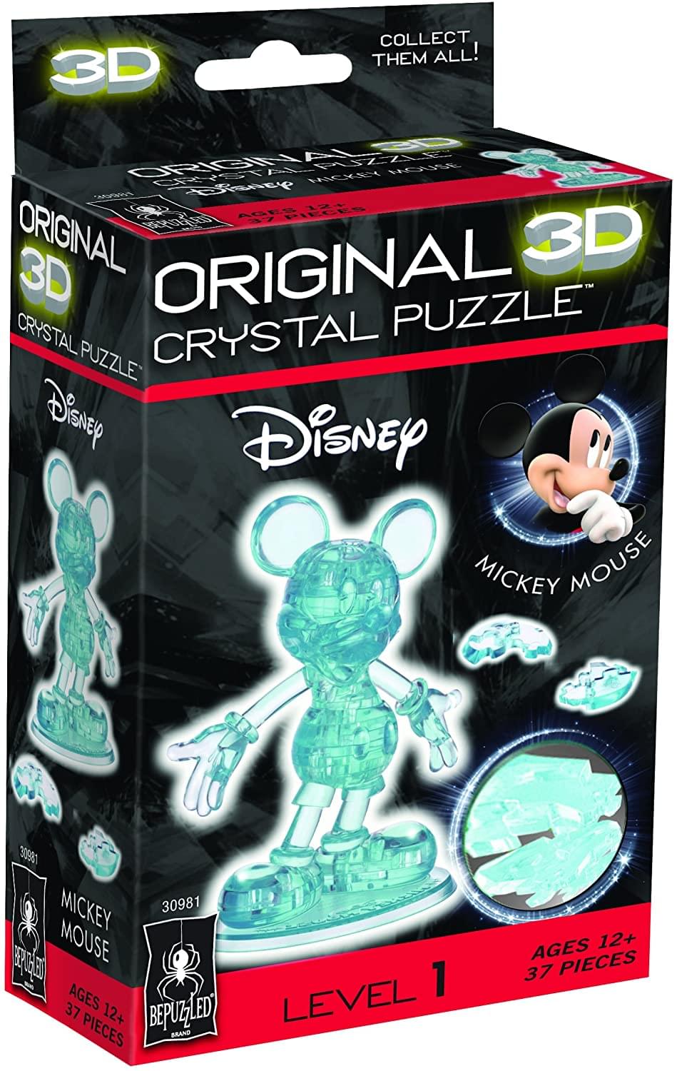 Disney Mickey Mouse 44 Piece 3D Crystal Jigsaw Puzzle | Blue