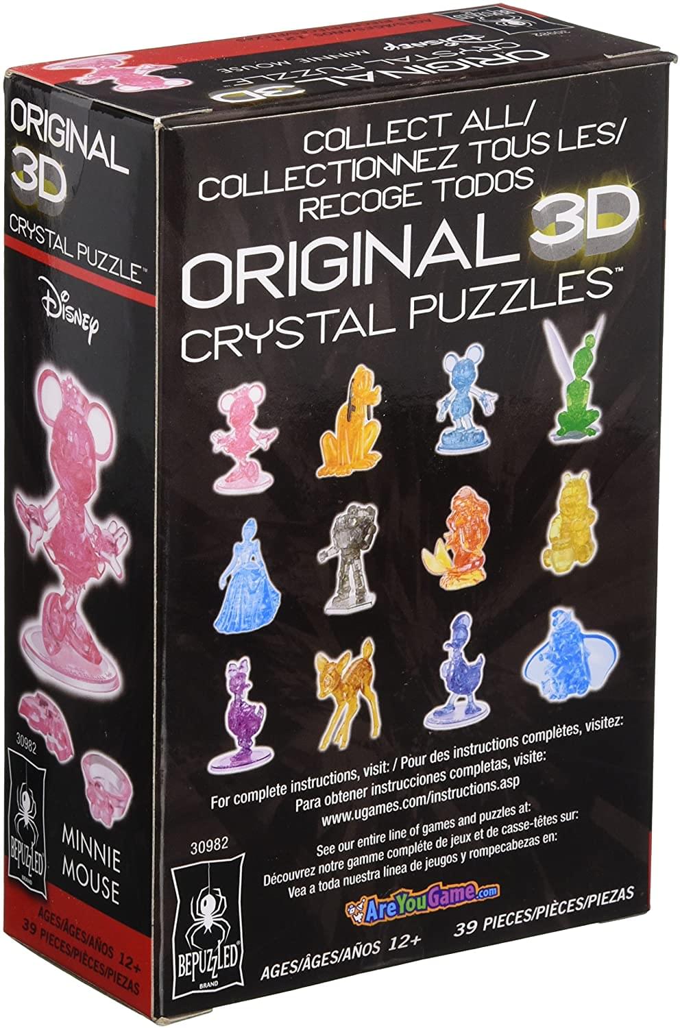 Disney Minnie Mouse 43 Piece 3D Crystal Jigsaw Puzzle | Pink
