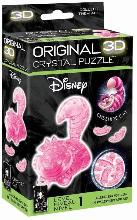 Alice in Wonderland Cheshire Cat 36 Piece 3D Crystal Jigsaw Puzzle