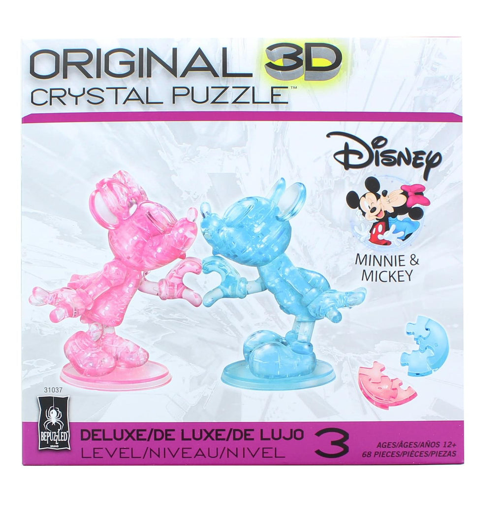 Disney Mickey & Minnie 69 Piece 3D Crystal Jigsaw Puzzle | Free Shippi