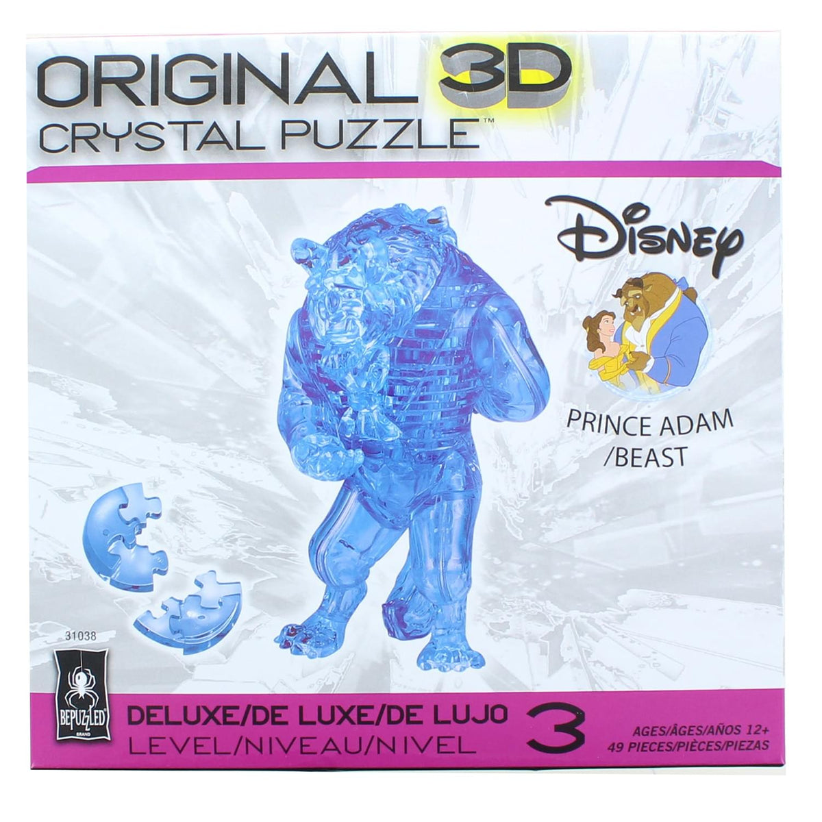 Disney The Beast 49 Piece 3D Crystal Jigsaw Puzzle | Free Shipping