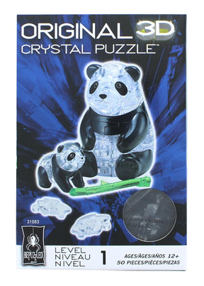 Panda and Baby 50 Piece 3D Crystal Jigsaw Puzzle