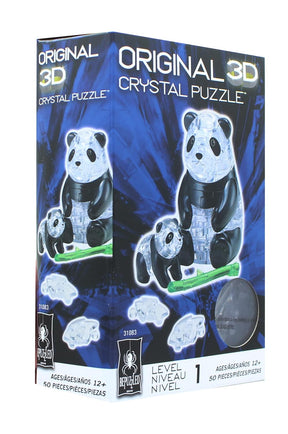Panda and Baby 50 Piece 3D Crystal Jigsaw Puzzle
