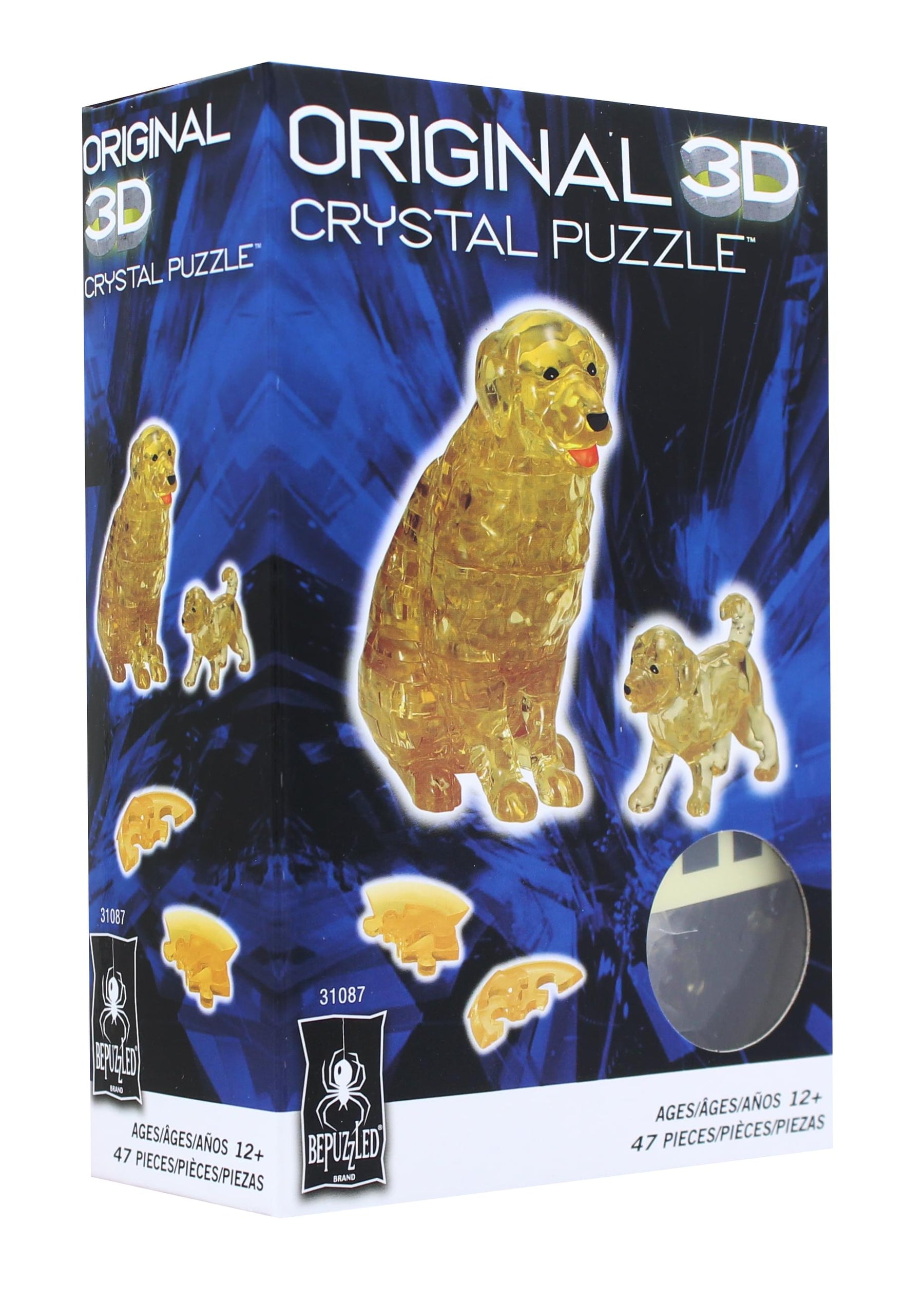 Dog and Puppy 47 Piece 3D Crystal Jigsaw Puzzle