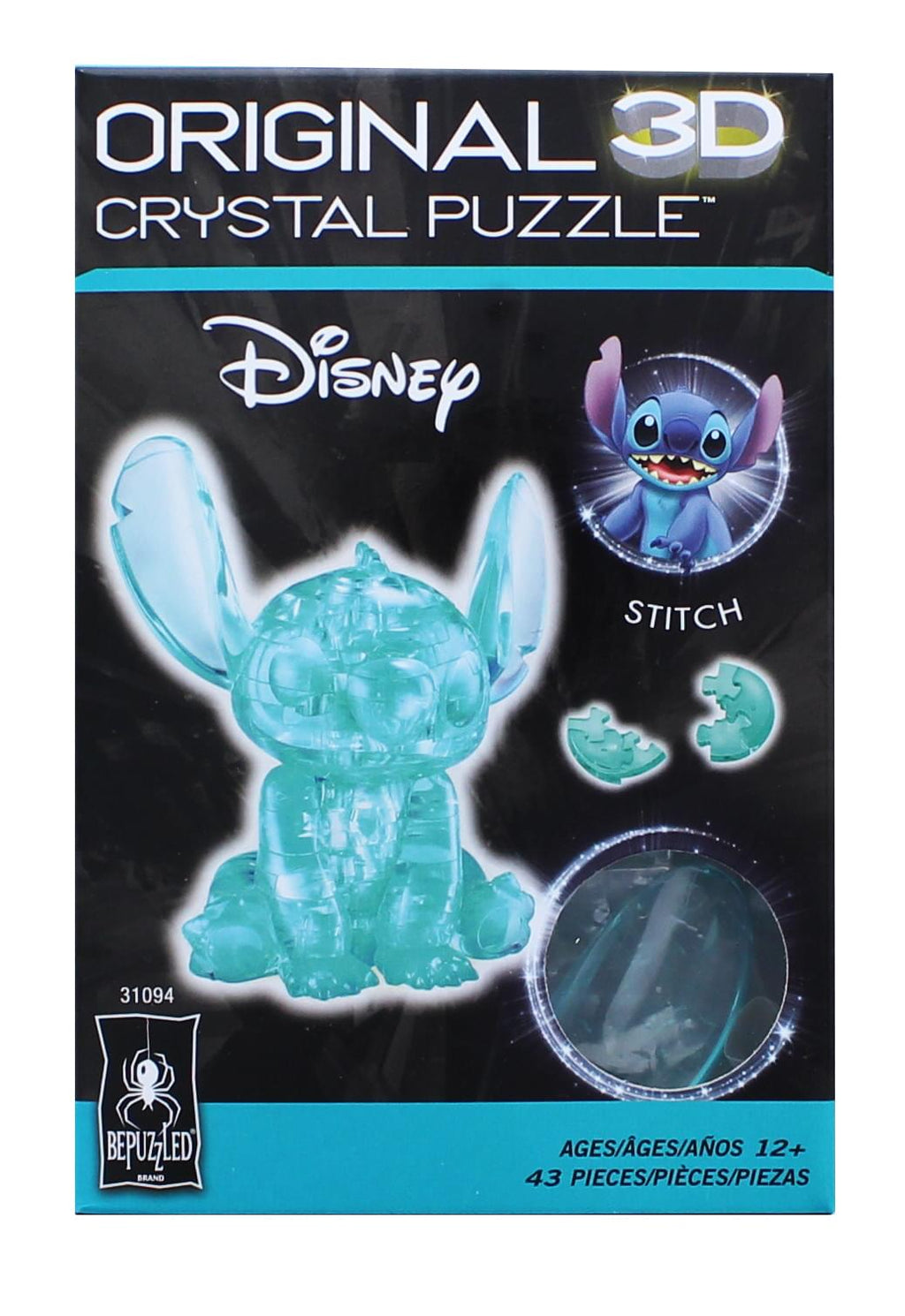 Hanayama Crystal Gallery Hawaiian Blue Stitch 3D Puzzle 43 Piece