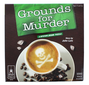 Grounds for Murder 1000 Piece Classic Mystery Jigsaw Puzzle