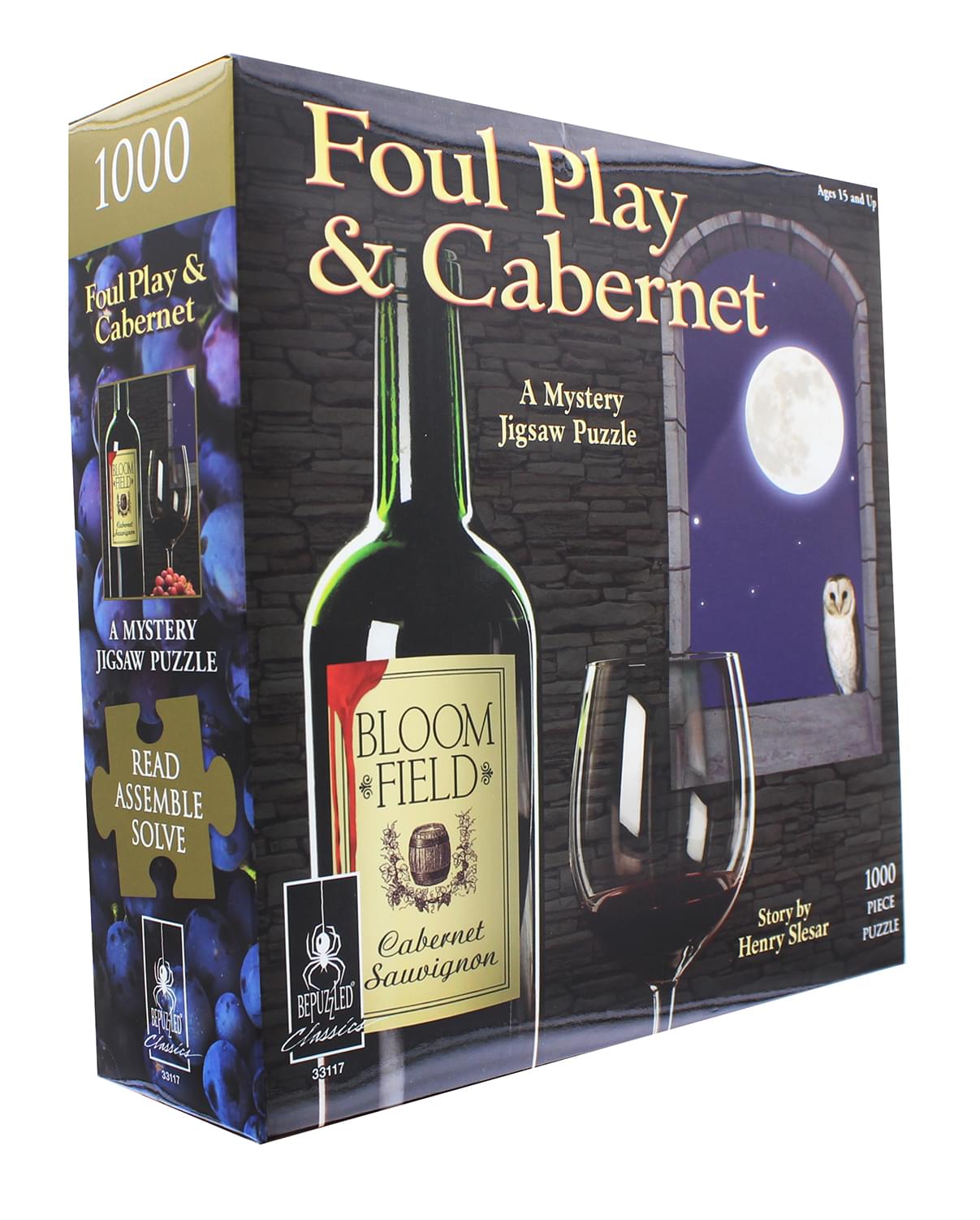 Foul Play & Cabernet 1000 Piece Classic Mystery Jigsaw Puzzle