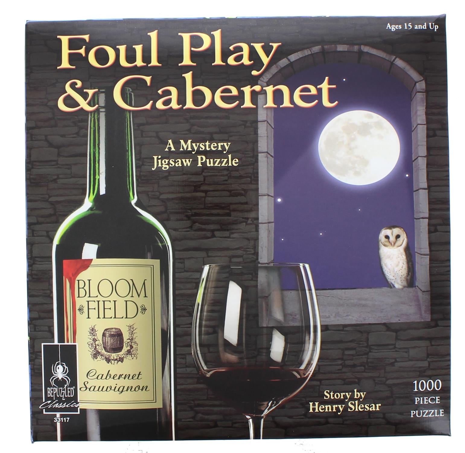 Foul Play & Cabernet 1000 Piece Classic Mystery Jigsaw Puzzle