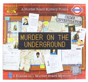 Murder Mystery Party Case File Murder Board Puzzle | Murder on the Underground