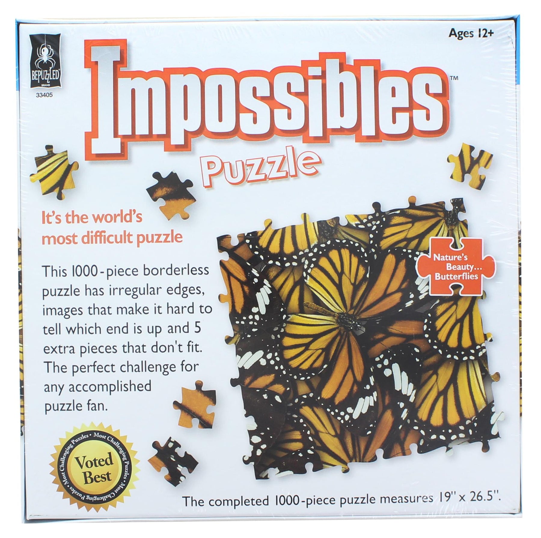 Natures Beauty Butterflies 1000 Piece Jigsaw Puzzle